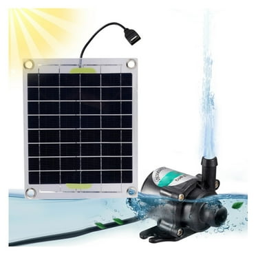 10W Solar Water Pump Set 12V Hydroponics Filter Aeration Fish Tank Rockery Water Pumping Submersible Pump Pond Fountain
