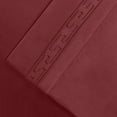 thumbnail image 2 of Superior 3-Piece Classic Burgundy Embroidered Microfiber Bed Sheet Set, Twin, 2 of 5