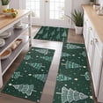 thumbnail image 2 of Dark Green Christmas Tree Pattern Kitchen Rugs Sets Of 3,Kitchen Runner Rugs Non Skid Washable,Decorative Kitchen Floor Mats for Kitchen,Sink,Laundry,17"x30"+ 17"x47" + 17"x59", 2 of 6