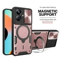 thumbnail image 1 of Magnetic Phone case compatible Oppo Realme 10 Pro Plus 5G, Slide Camera Lens Protection and Built in 360 Rotatable Ring Holder Cheap and fine, 1 of 5
