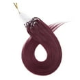 thumbnail image 5 of MY-LADY Red Micro Loop Ring 100% Remy Human Hair Extensions Thick Invisible Nano Beads Micro Link Hairpiece 50S 1G, 5 of 9