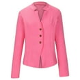 thumbnail image 6 of Pxiakgy New Button Patterned Small Suit Jacket for Formal Wear During The New School Season Womens Blazer Summer Blazers for Women Lightweight Blazers for Women Business Casual Pink Xxl, 6 of 8