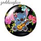 thumbnail image 3 of Cabujón de cristal redondo con foto de Stitch de Disney, con parte trasera plana, de 12 mm, 18 mm, 20 mm y 25 mm, para hacer pulseras, 3 of 5