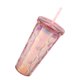 thumbnail image 5 of Tumblers de viaje aislados Gran capacidad Grouge reutilizable reutilización moderna aislada Copa de paja de paja de doble pared para unisex Sailing, 5 of 10