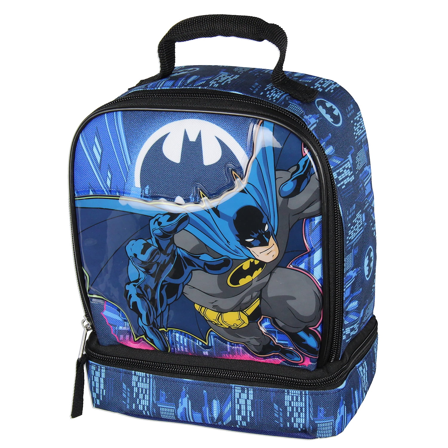 DC Comics The Batman Lunch Box Insulated Dual Compartment Superhero