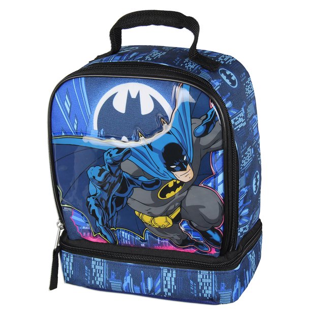 DC Comics The Batman Lunch Box Insulated Dual Compartment Superhero
