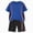 H505-Blue, variant on Boys Shorts Set 2 Pieces Athletic Outfits Short Sleeve Tee Shirt and Summer Shorts Set(Yellow,7-8 Y)