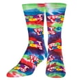 thumbnail image 2 of ODD SOX, Kellogg's Froot Loops, Tie Dye, Crew Socks for Men & Women, Large, 2 of 5