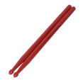 thumbnail image 1 of Nylon Drumsticks Drum Stick with Strong Elasticity Compatible Unbreakable Musical Instrument Handles Drop-shaped for Kids Adults Red, 1 of 9