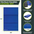 thumbnail image 4 of ProsourceFit Tri-Fold Folding Gymnastics Mat 6’x4’ for Fitness, 4 of 6