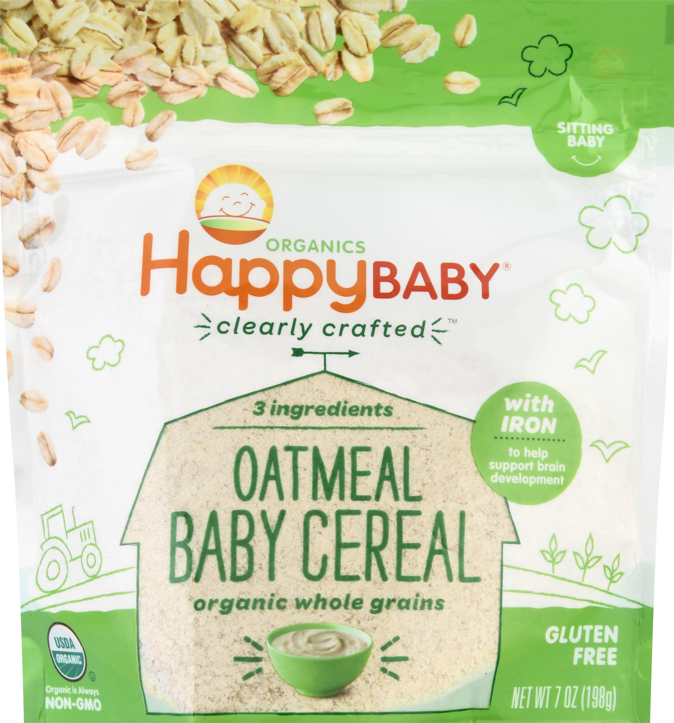 happy baby oatmeal baby cereal