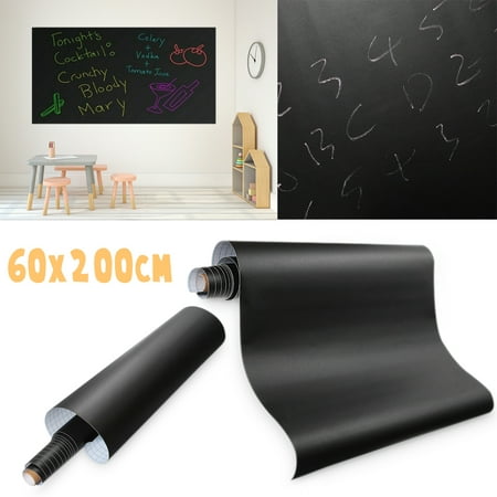 Blackboard Wall Stickers Decal Self-Adhesive Blackboard Wallpaper Stickers Chalkboard Contact Paper For School Office Home (Best Way To Clean Chalkboard Paint Wall)