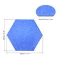 thumbnail image 2 of Unique Bargains Tuiles de Panneau d'Affichage Hexagonales Autocollantes en Feutre pour Mur, Punaises, Bleu Ciel, Lot de 4, 2 of 5