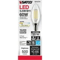 thumbnail image 6 of SATCO S21274 5.5W B11 90 CRI 3000K 120V LED Candelabra Base Bulb, Clear (6 Pack), 6 of 13