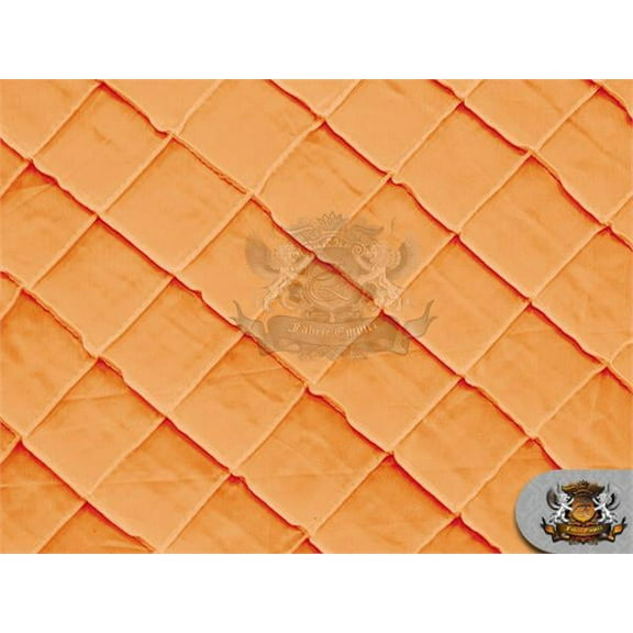 Taffeta Pintuck 1"x1" Diamond Fabric GOLD / 110" Wide / Sold by the yard