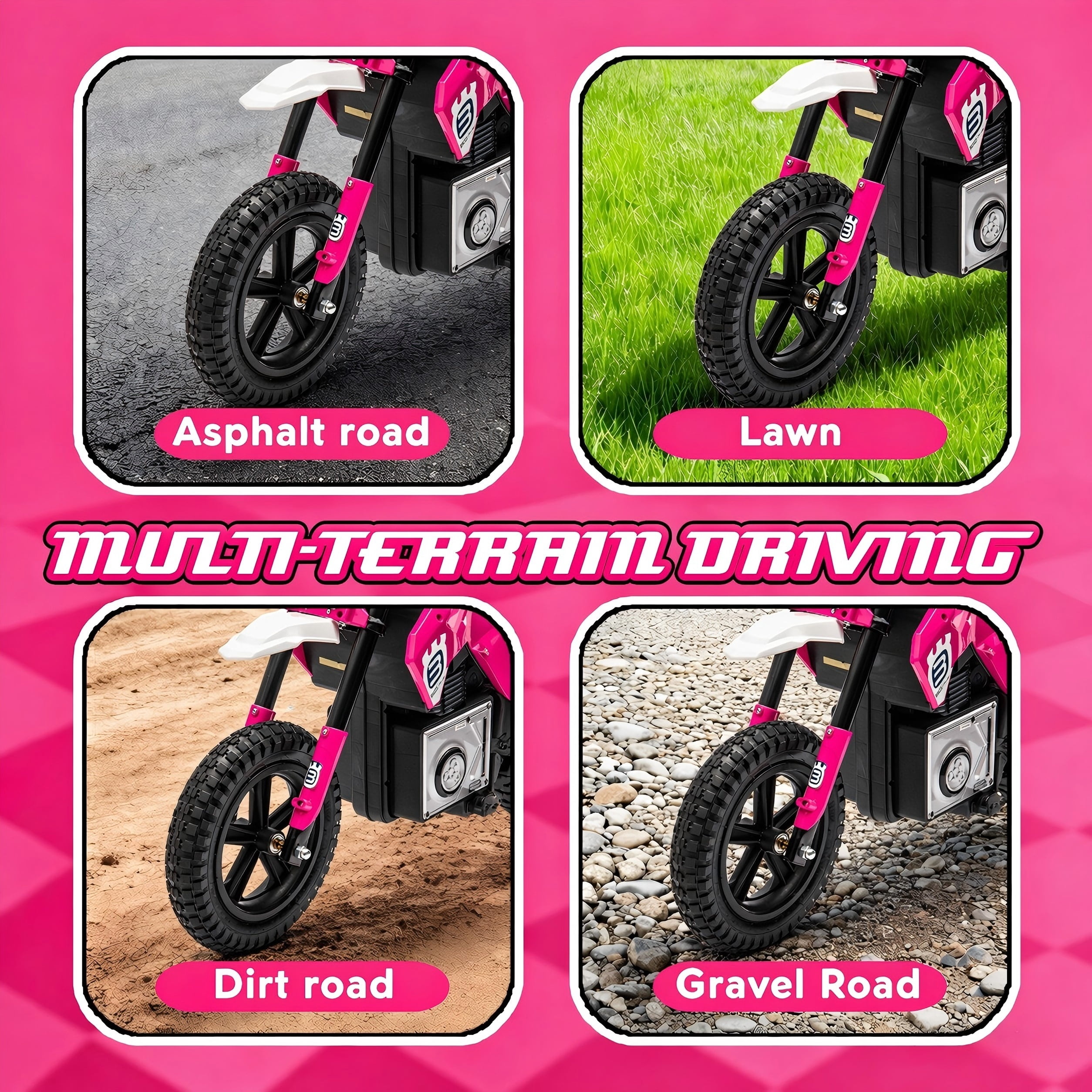 24V Electric Dirt Bike for Kids 5-12, SHINPT Ride On Toys for Kids 5-12, Toddler Motorcycle with 200W Motor, Speeds 3.11-9.32MPH, Electric Toy Motorcycle with Rear Shock Absorber, LED Lamp, Music
