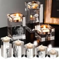 thumbnail image 2 of Custom Personalized 3D Crystal Candle Holder - Unique Gift for Christmas, Birthday, Wedding, 2 of 8