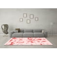thumbnail image 3 of Ahgly Company Indoor Square Abstract Red Modern Area Rugs, 8' Square, 3 of 4