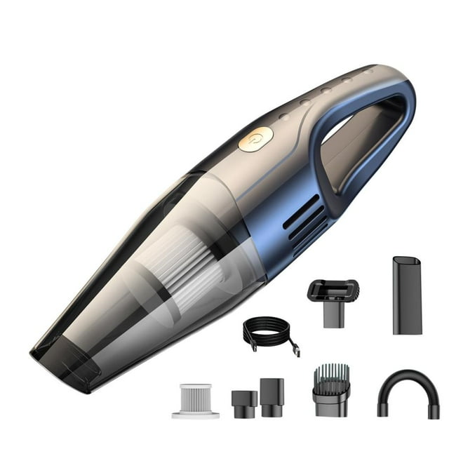 Feltree Wireless Handheld Car Vacuum Cleaner, High-Power Rechargeable Mini Vac for Home Auto Interior Pet Hair Cleaning, Compact Portable Dust Remover