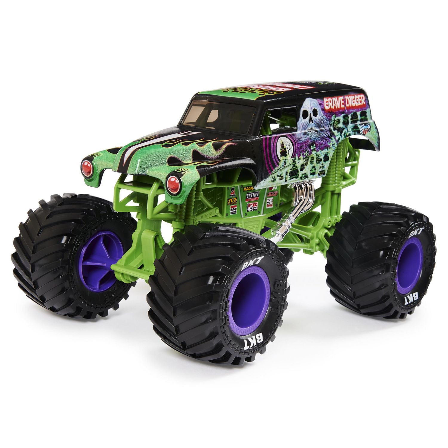 Monster Jam, Official Grave Digger Monster Truck, Die-Cast Vehicle, 1:24 Scale