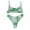Green, variant on Swimsuits for Women,Women Tie-dye Pattern Top with Panty Bikini Set Two Piece Swimwear Orange M(M)