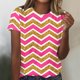 thumbnail image 1 of Fiudx Camisas de Mujer Camiseta Informal de Manga Corta con Cuello Redondo y Estampado a La Moda para Mujer, 1 of 4