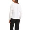 thumbnail image 3 of CAMISA DE TRABAJO CASUAL INSPIRADA CHIC PARA MUJERES CON CUELLO DE CULLERAS, CAMISAS Y BLUSAS TENDENCIA DE OTOÑO XL BLANCA, 3 of 6