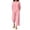 Pink, variant on CQXIDFH Pj Sets for Woman Cotton Linen 2 Piece Set Breathable Top with Wide Leg Pants Loose Summer Wear Casual Lounge Home Wear