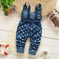 thumbnail image 2 of KIDSCOOL SPACE Baby 3D Bunny Cartoon Soft Cotton Knitted Jeans Overalls,3-6 Months, 2 of 6