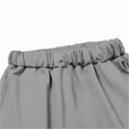 thumbnail image 5 of CPNG Girls Casual Sweatpants Teen Girls Straight Wide Leg Loose Pants Side Bow Decoration Elastic High Waist Trousers(Grey,4-5 Years), 5 of 5