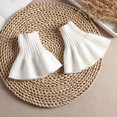 thumbnail image 6 of LoudSung Winter Cotton Fake Collar Detachable Half Shirt Blouse False Sleeves Wrist Cuffs Set Elegant Design for Women Girls, 6 of 8