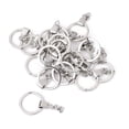 thumbnail image 5 of 100 paquetes de en de metal llavero de bricolaje llavero anillos partidos resultados, 5 of 5