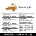 thumbnail image 2 of North Carolina State Silhouette Wood Mini Charms Shapes DIY Craft Jewelry - With Hole - Various Sizes (16pcs), 2 of 7