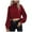 Red, variant on Women Sweaters Casual Crew Neck Long Sleeve Knitted Pullover Fall Tops,Green,M
