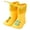 I, variant on Rain Boots Baby Colorful Cartoon Animal Waterproof Plush Children Water Shoes EVA Soft Outdoor Kids Rain Boots Size 18-24 Months