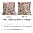 thumbnail image 5 of Daisy Floral Block Print Pillow Covers 18X18 Inch Burgundy Beige Flowers Decorative Square Pillow Cases Set of 2 Farmhouse Home Decor Vintage Rustic Cute Throw Pillows for Sofa Couch Outdoor, 5 of 6