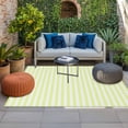 thumbnail image 2 of Yellow White Stripe Outdoor Rug for Patio/Deck/Porch, Non-Slip Large Area Rug 6 x 9 Ft, Modern Minimalist Geometric Striped Indoor Outdoor Rugs Washable Area Rugs, Camping Rug Carpet Runner, 2 of 8