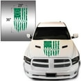 thumbnail image 2 of Greenyef Graphics We The People Betsy Ross Flag 1776 Distressed American USA US Flag Hood Vinyl Decal Sticker Preamble of The US Constitution fits most Pickup Trucks (23" x 36", Green), 2 of 8