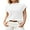 White-High neck, variant on Charmo Womens Short Sleeve Sweater Tops Knit Cap Sleeve Sweater Tanks