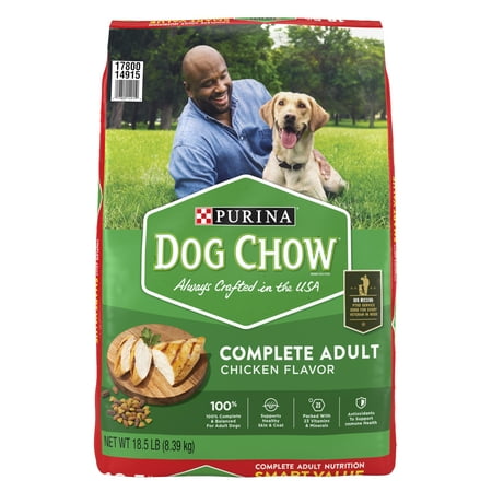 Purina Dog Chow Real Chicken Dry Dog Food, 18.5 lb Bag