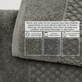 thumbnail image 5 of Great Bay Home Quick Dry Diamond Waffle 6 Piece Hand Towel Set, Dark Grey, 5 of 7