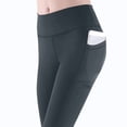 thumbnail image 5 of BUIGTTKLOP Leggings with Pockets for Women High Waisted Yoga Pants Ankle Length Stretchy Slim Fitted Workout Tights, 5 of 8