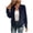 Navy, variant on Teylalorva Women's Outerwear Coat Zip Up Bomber Jacket Casual Windbreaker with Pockets Daily Wear Gold Size L
