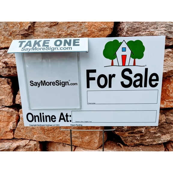 For Sale By Owner Sign with Flyer Box - Write On
