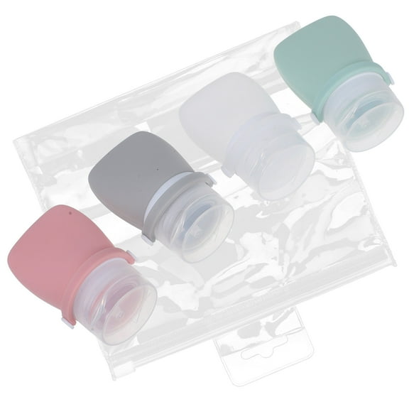HOMEMAXS 1 Set of Small Travel Bottles Silicone Shampoo Bottles Multi-Use Travel Size Bottles Empty Lotion Containers