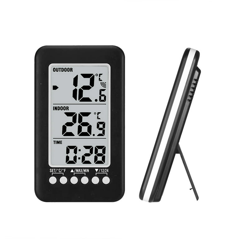 ORIA Indoor Outdoor Thermometer, Digital Hygrometer Thermometer, Wireless  Temperature and Humidity Gauge Monitor with 3 Sensors, LCD Backlight for