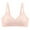Pink, variant on Ahuyic Summer Womens Bras,Plus Size Bras for Women,Fashion Women Solid Color Front Opening Buckle Wide Shoulder Strap Wireless Cushion Daily Bra