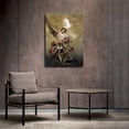 thumbnail image 3 of Saint Michael The Archangel Defeats Satan Poster Office Canvas Classroom Wall Art Modern Living Room Bedroom Art Decoration (Unframed,12×18inch), 3 of 6