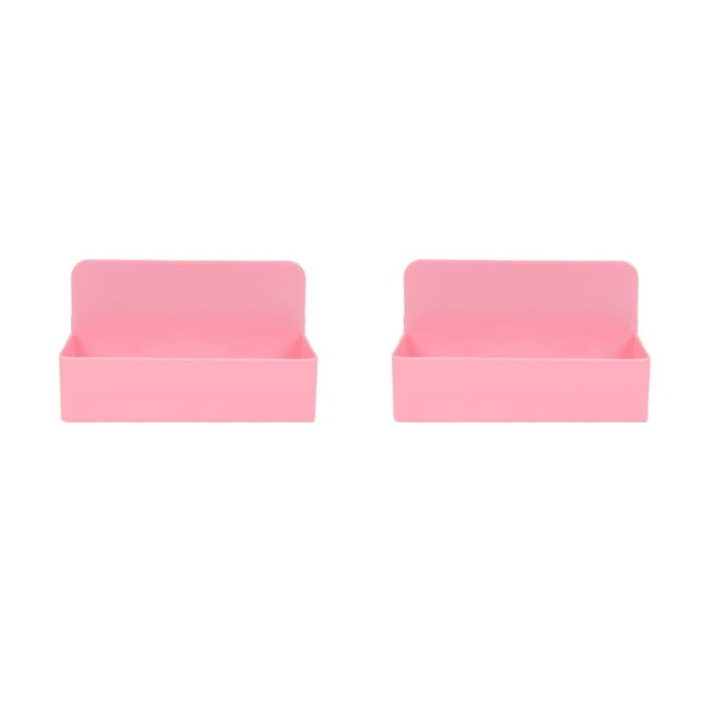 Justharion Magnetic Marker Holder Multipurpose Chalk Box Stationery Cases Holding Containers Markers Holders Storage Container Pink Eraser box 2Set