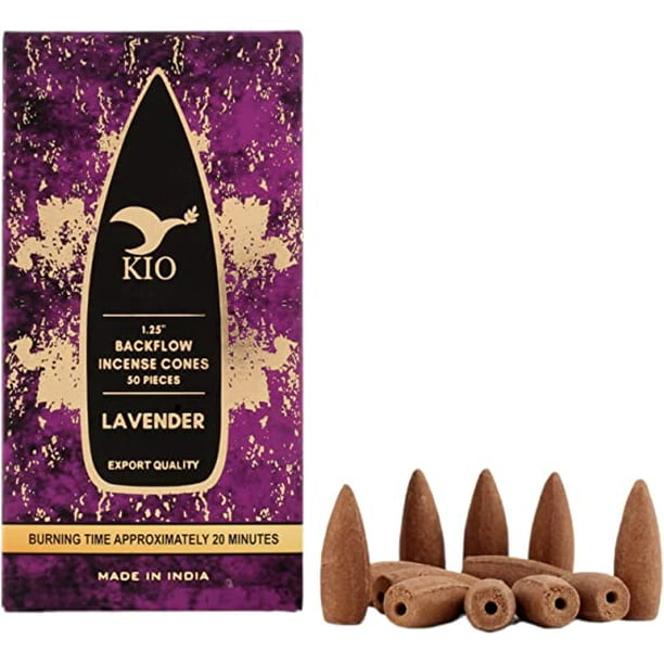 Incienso En Cono Cascada Reflujo Invertido Backflow Cones Relajación Budismo Meditación Yoga Pilates 50pzs